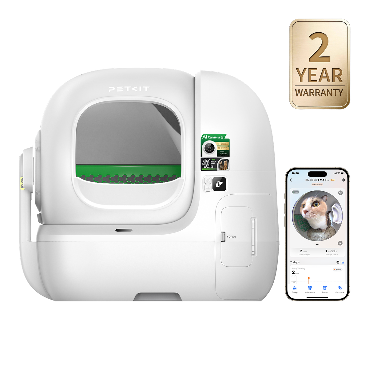 PETKIT Purobot Max Pro 2 smart automatic litter box